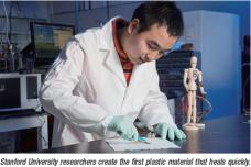 Polymer nanoparticles that heal