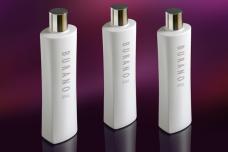 Packaging has stylish oval shoulder contour