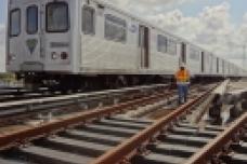 Transit line uses 100% recycled composite rail ties