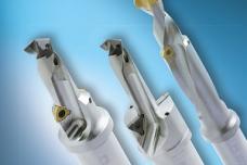 Step drills with replaceable carbide head