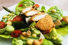 Reduce fat in crumb-coated snacks