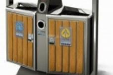 Glass fiber reinforced plastic dustbin