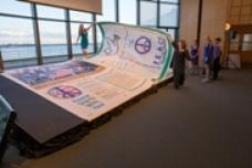 The Big Book Pages for Peace Project printed on DuPont Tyvek