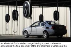 First all-electric CODA sedan rolls off assembly line in Benicia