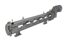 Multi-pass heat exchanger for viscous materials