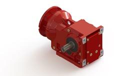 Helical gear reducer