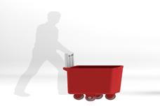 Meat cart updated for ease of use, safe operation