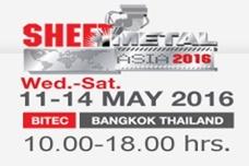 Display of hi-tech machinery, technology in sheet metal fabrication