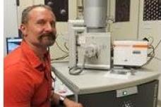 Raman system used with SEM to study fibres at UCLA