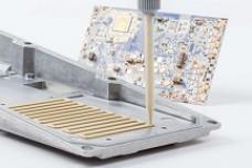 Heat-conducting silicone-based gap filler for electronics