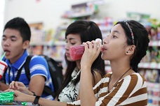 teens having a drink