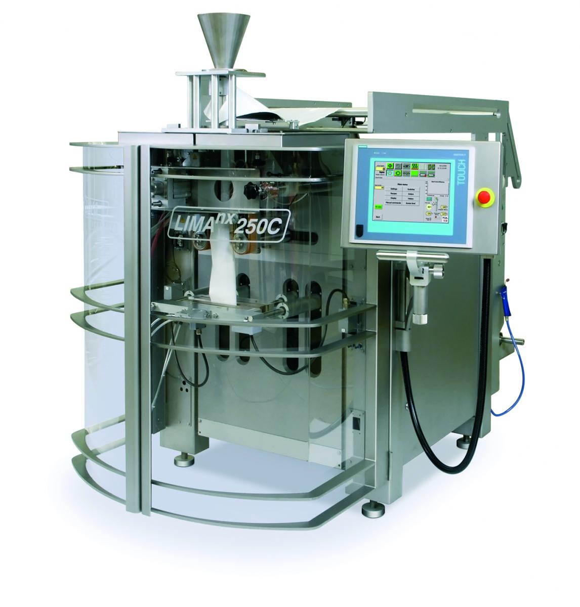 Lima 320 VFFS packaging machine with Integrated Cornersealer™