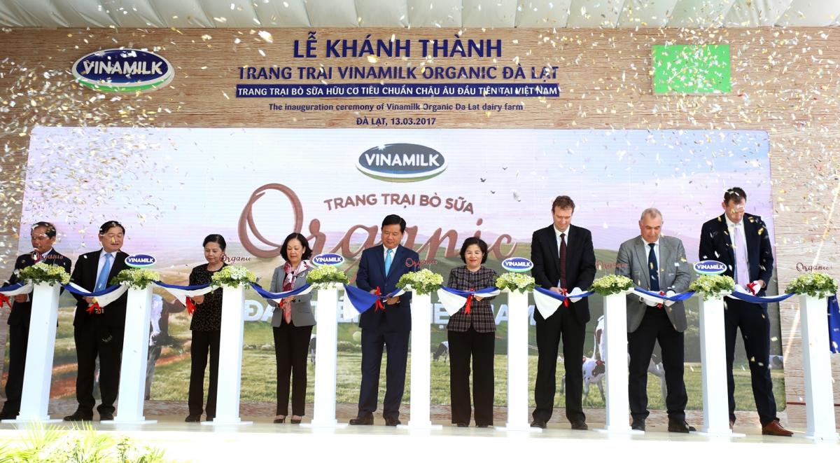 Vinamilk Dalat Organic Dairy Farm inauguration in Vietnam