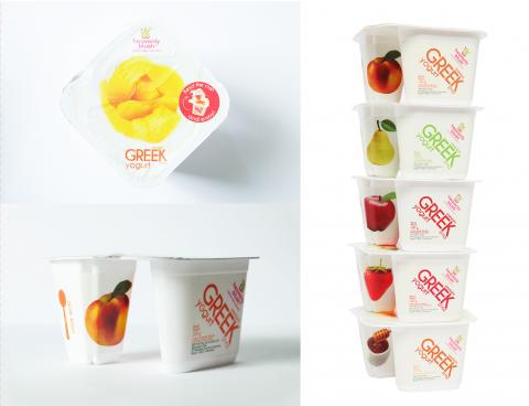 On-the-go packaging for yogurt from PT. Heavenly Nutrition Indonesia